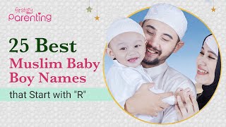 25 Best MuslimIslamic Baby Boy Names Starting with quotRquot  Muslim Boy Names  Islamic Boy Names [upl. by Adlin]