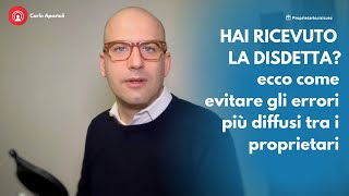 Disdetta dell’affitto come evitare gli errori più diffusi [upl. by Heindrick398]