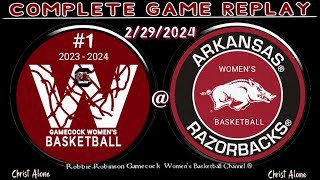 1 South Carolina Gamecocks Womens Basketball vs Arkansas Womens Basketball  22924 FULL GAME [upl. by Kumler]