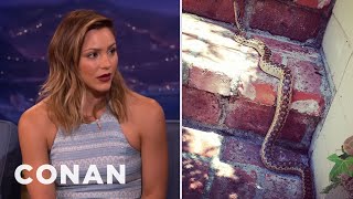 Katharine McPhees Scary LA Wildlife Encounters  CONAN on TBS [upl. by Zoie]