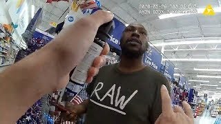 New Haven Police Struggle To Arrest WalMart Shoplifter May 28 2020 [upl. by Aneled]