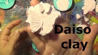 How To Use Daiso Paper Clay For Embellishments [upl. by Tichonn]