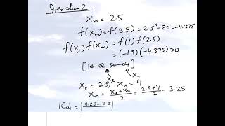 Chapter 0303 Lesson Bisection Method Example of Solving a Nonlinear Equation [upl. by Koal]