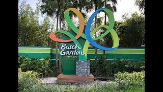 Bush Gardens  RollerCoasters  4K [upl. by Betsey]