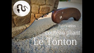 🔪 Fabrication dun couteau pliant en acier inoxydable 🗡️ [upl. by Rehpotsrik]