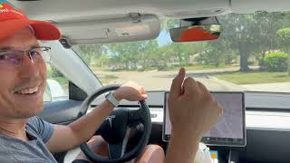 Tesla Full Self Driving Test — Almost No Interventions [upl. by Ahsekad]