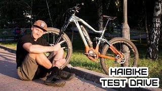 HAIBIKE SDURO FullSeven LT 80 ELECTRIC BIKE TEST DRIVE [upl. by Atat185]