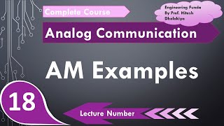 AM examples on Multi tone AM signals in Communication Engineering by Engineering Funda [upl. by Rahmann]