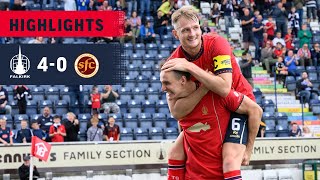 Falkirk 40 Stenhousemuir  Highlights  The Bairns top Group B with a convincing win [upl. by Cates]