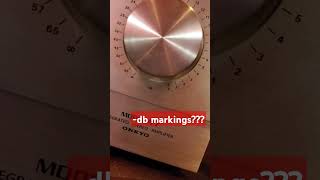 What are the minus dB markings around the volume control means preamplifier amplifier [upl. by Daly499]