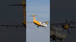 Aurigny ATR 72600 from GUR landing at BHX ✈️🛬🇬🇧 Aurigny GUR Aviation [upl. by Htur932]