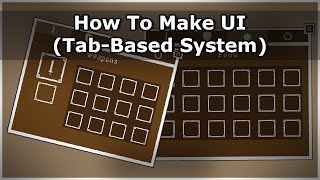 How To Make UI Tab Based System  Unity [upl. by Dew254]