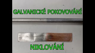 Galvanické pokovování  niklování [upl. by Reppep]