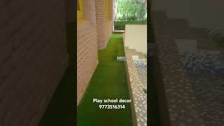 Play School Decor  Artifical Grass installation Pre School  Class Room Decoration Delhi shorts [upl. by Llerraj]