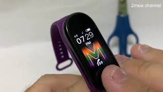 M5 Smart Watch Theme Setting Fitpro health Band [upl. by Adien26]