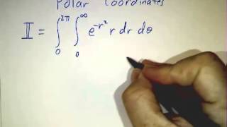 A Gaussian integral with polar coordinates [upl. by Lon553]