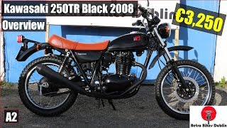 Kawasaki 250TR Black 2008  Classic Stunning Kawasaki 250TR Black 2008 Review  Overview [upl. by Nyliret]