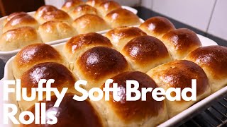 Fluffy soft bread rolls  Buns recipe  Dinner rolls recipe [upl. by Hgielyk]