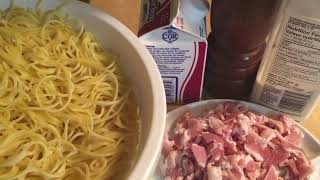 SPAGHETTIS À LA CARBONARA CUISINE GABONAISE [upl. by Innavoeg911]