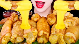 ASMR GIANT BEEF LARGE INTESTINES DAECHANG EATING SOUNDS MUKBANG 대창 먹방 대창 바삭하게 굽는법 咀嚼音 [upl. by Farnham]