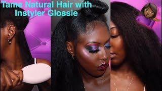 Instyler Glossie Review Natural Hair [upl. by Meurer]