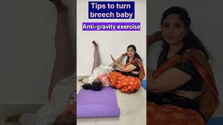 Tips to turn breech baby  anti gravity exercises Dr Sireesha [upl. by Bond]