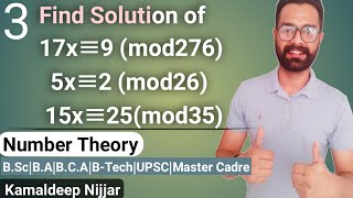 3 Linear Congruence and Solution incongruent solutions  Number theory  Bscmaths [upl. by Aramenta]