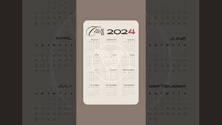 2024 Calendar  Download Free [upl. by Shiri646]