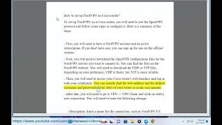 Set up NordVPN on Cisco router [upl. by Ynos]