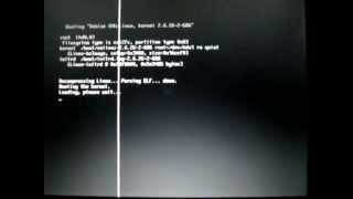 Debian Linux booting on a pentium II 366MHz with 128mb ram [upl. by Berte]