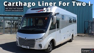 Carthago Liner For Two I 53 Motorhome For Sale at Camper UK [upl. by Gnuh]