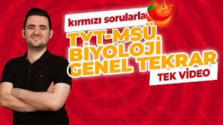 TYT BİYOLOJİ GENEL TEKRAR 1 🔴 Z TAKIMI KIRMIZI HAFTA FULL TEKRAR [upl. by Ytirev683]