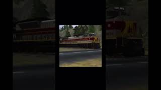 NSLackawanna 1074 leading a manifest with two other NS locomotives Trainz driver 2 [upl. by Enitsrik]