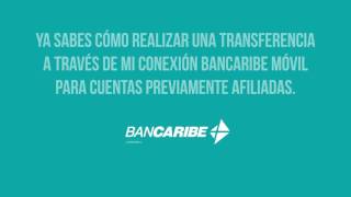 Cómo realizar una transferencia por Mi Conexión Bancaribe Móvil [upl. by Drusilla]