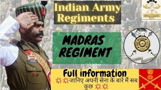 Madras Regiment Indian Army  History amp Full Information Regiment Diaries 2022 [upl. by Ynoyrb]