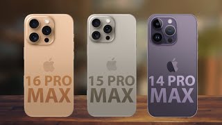 iPhone 16 Pro Max VS iPhone 15 Pro Max VS iPhone 14 Pro Max [upl. by Denis]