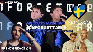 FRENCH REACTION TO MARCUS amp MARTINUS  UNFORGETTABLE  SWEDEN  EUROVISION 2024 [upl. by Ycniuq]