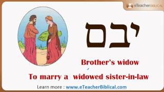 What is a Levirate Marriage  Biblical Hebrew QampA with eTeacherBiblicalcom [upl. by Perice395]