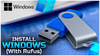 Install Windows With Rufus USB amp Hard Drive [upl. by Ailimat]