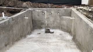 Gunite pool installation [upl. by Silado408]