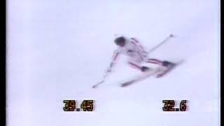 Winter Olympics 1980 Lake Placid Skiing  Downhill  Harti Weirather Run  RARE footage [upl. by Aynwad]