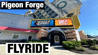 Riding FlyRide at Beyond the Lens in pigeon forge Tennessee [upl. by Lanahtan501]