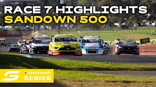 Race 7 Highlights  Penrite Oil Sandown 500  2024 Dunlop Series [upl. by Ahsied]