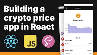 Building a crypto price app in React Beginner React tutorial [upl. by Hakym]