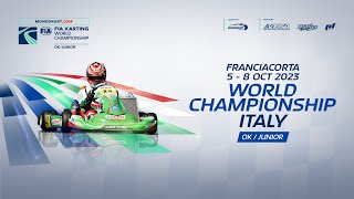 FIA Karting World Championship 2023 Junior and OK  Franciacorta Italy Friday [upl. by Dunn]