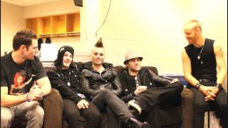 My Darkest Days Interview Backstage on 2012 Here amp Now Tour [upl. by Ocsecnarf273]