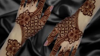 Back Hand Mehndi Design For Begginer ll Easy Arabic Mehndi Design For Front Hands ll Easy Latest [upl. by Arok]