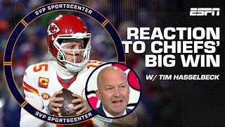 FULL REACTION to Kansas City Chiefs advancing to AFC Championship 🏆 w Tim Hasselbeck  SC with SVP [upl. by Garrity]