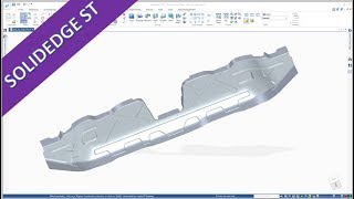 Crossbeam part 2  SolidEdge ST 10 Training  Surfaces [upl. by Piane886]