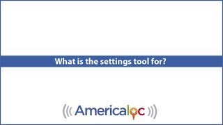 What is the settings tool for Americaloc [upl. by Riegel985]